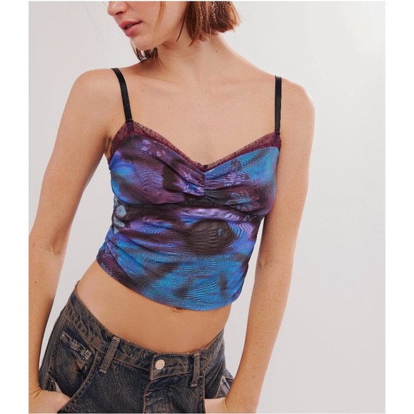 FREE PEOPLE Airbrush Dreams Cami / Night Combo - Picture 4 of 6
